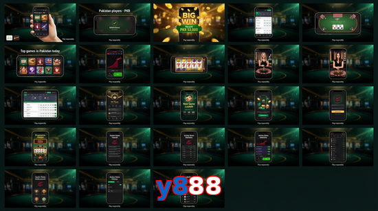 Main screen of Y888 bet page for PK players